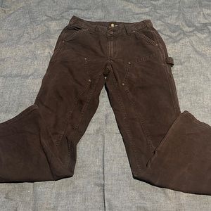 Carhartt brown double knee pants